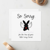 Carte De Correspondance Sympathie de Bunny Pet (Devant/Arrière en situation)