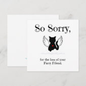 Carte De Correspondance Sympathie pour chat animal (Devant / Derrière)