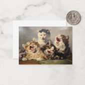 Carte De Correspondance Symphonie de Kitten par Julius Adam II (Devant/Arrière en situation)