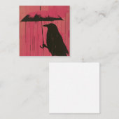 Carte De Correspondance Symphonies sereines : Raindrops & Crows (Devant / Derrière)