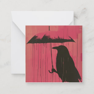 Carte De Correspondance Symphonies sereines : Raindrops & Crows