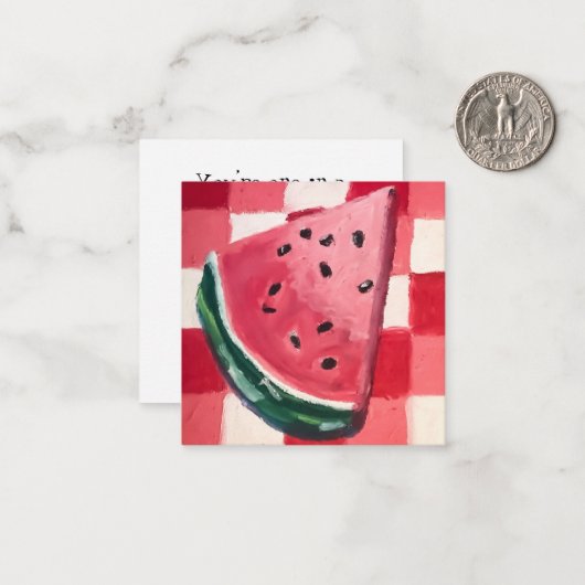 Carte De Correspondance T’es Un Melon Rare (Devant/Arrière en situation)