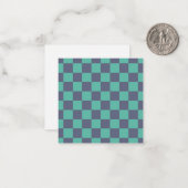 Carte De Correspondance Tableau de bord bleu et vert (Devant/Arrière en situation)