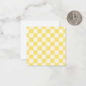 Carte De Correspondance Tableau de bord jaune (Devant/Arrière en situation)