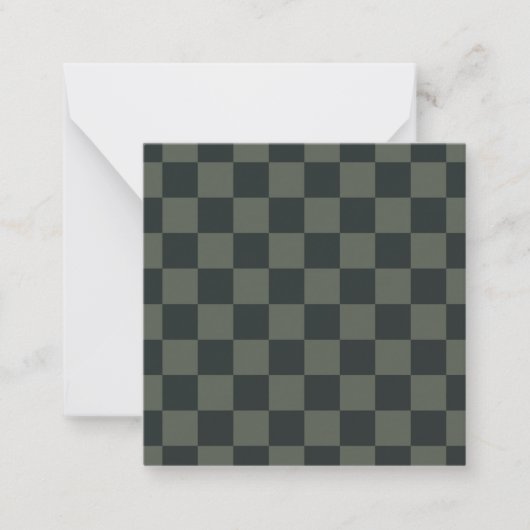 Carte De Correspondance Tableau de contrôle vert foncé (Devant)