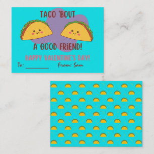 Carte De Correspondance Taco 'Bout a Good Friend Valentine's Day