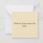 Carte De Correspondance Tai Chi (Dos)