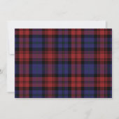 Carte De Correspondance Tartan rustique sur mesure (Dos)