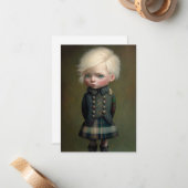 Carte De Correspondance Tartan Tidings : Highland écossais (Devant/Arrière en situation)