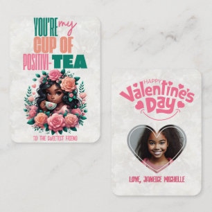Carte De Correspondance Tasse de Positivi-THÉ Classe Joyeuse Saint-Valenti