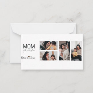 Carte De Correspondance Tasse Meilleure Maman Collage de Photos