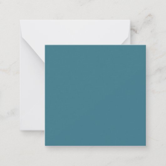Carte De Correspondance Teal Blue Solid (Devant)