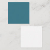 Carte De Correspondance Teal Blue Solid (Devant / Derrière)