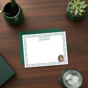 Carte De Correspondance Teckel Martini Plat Dessiné à la Main