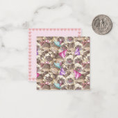 Carte De Correspondance Teckels de fête (Devant/Arrière en situation)