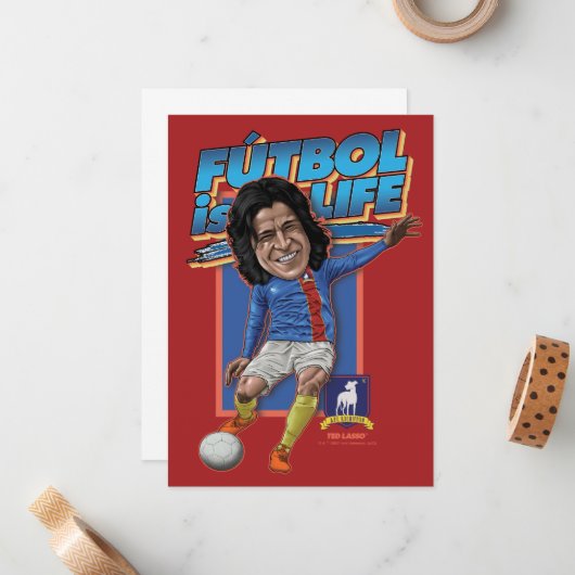 Carte De Correspondance Ted Lasso | Dani Rojas Bobblehad (Devant/Arrière en situation)