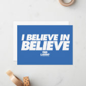 Carte De Correspondance Ted Lasso | Je crois en la croyance (Devant/Arrière en situation)