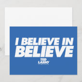Carte De Correspondance Ted Lasso | Je crois en la croyance (Devant / Derrière)