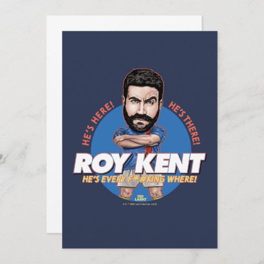 Carte De Correspondance Ted Lasso | Roy Kent Bobblehead (Devant / Derrière)