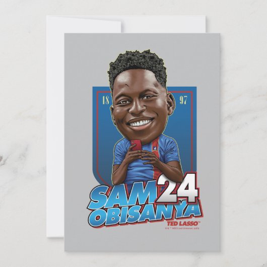 Carte De Correspondance Ted Lasso | Sam Obisanya Bobblehead (Devant)