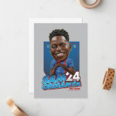 Carte De Correspondance Ted Lasso | Sam Obisanya Bobblehead (Devant/Arrière en situation)