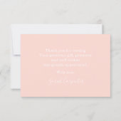 Carte De Correspondance Teddy Bear Girl merci (Dos)