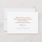 Carte De Correspondance Teddy Bear merci (Dos)