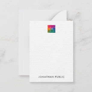 Carte De Correspondance Téléchargez votre propre logo en papier ultra épai