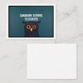 Carte De Correspondance Télécommunications scolaires canadiennes (Devant / Derrière)