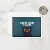 Carte De Correspondance Télécommunications scolaires canadiennes (Devant/Arrière en situation)