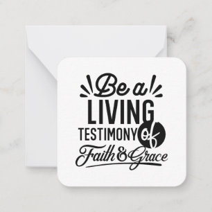 Carte De Correspondance Témoignage Vivant Citation Biblique Motivation Chr