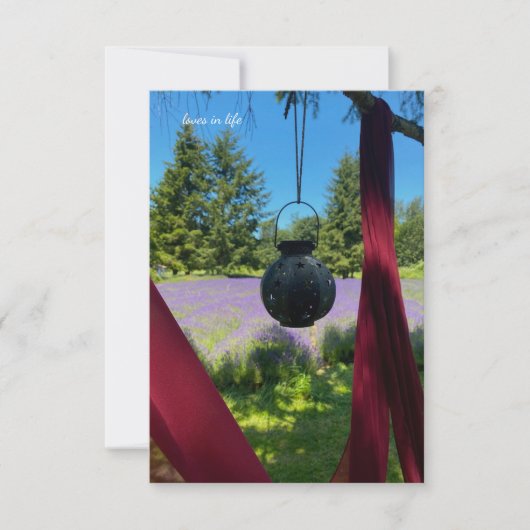 Carte De Correspondance Terrain de jardin et de lavande (Devant)