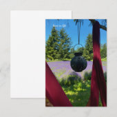 Carte De Correspondance Terrain de jardin et de lavande (Devant / Derrière)