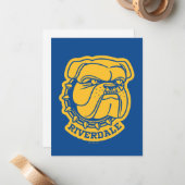 Carte De Correspondance Tête de Riverdale Bulldog (Devant/Arrière en situation)