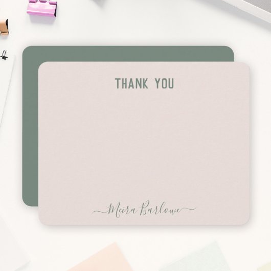 Carte De Correspondance TEXTE PERSONNALISÉ Calligraphie de script personne