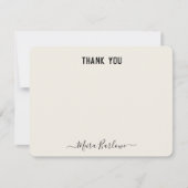 Carte De Correspondance TEXTE PERSONNALISÉ Calligraphie de script personne (Devant)