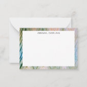 Carte de correspondance texture chevron shibori zi (Devant)