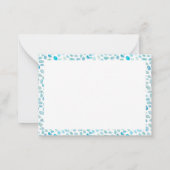 Carte De Correspondance Texture de verre de mer côtier (Dos)