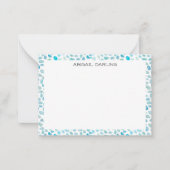 Carte De Correspondance Texture de verre de mer côtier (Devant)