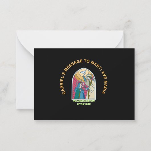 Carte De Correspondance The Annunciation of the Lord (Dos)