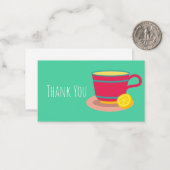 Carte De Correspondance Thé citron pour les amateurs de thé (Devant/Arrière en situation)