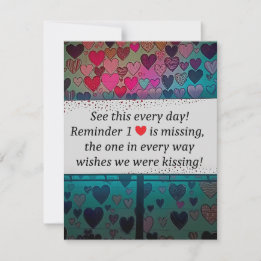 Carte De Correspondance The Missing Heart Loves You