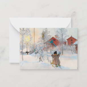 Carte De Correspondance The Yard and Washhouse, 1895 par Carl Larsson