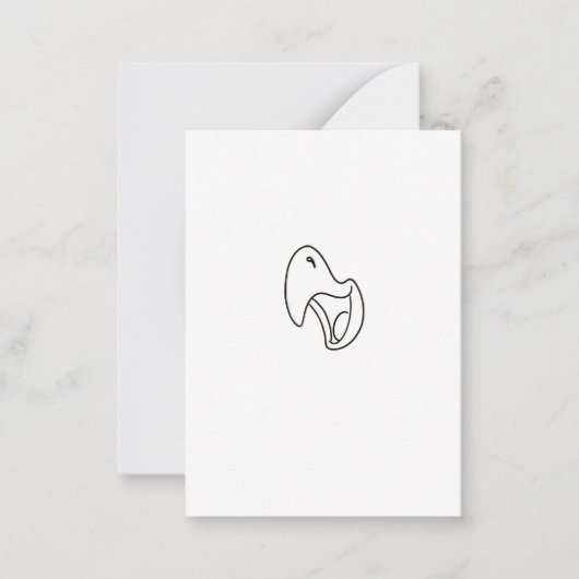 Carte De Correspondance Thème cri du perroquet (Devant)