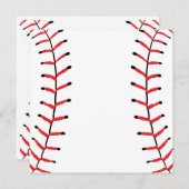 Carte De Correspondance Thème de baseball de style sportif avec coutures d (Devant / Derrière)