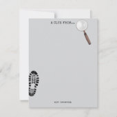 Carte De Correspondance Thème de détective d'espion d'agent secret pour en (Devant)