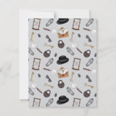 Carte De Correspondance Thème de détective d'espion d'agent secret pour en (Dos)