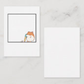 Carte De Correspondance Thème de hamster, joli hamster (Devant / Derrière)