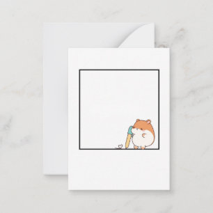 Carte De Correspondance Thème de hamster, joli hamster