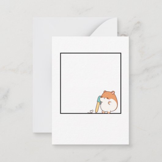 Carte De Correspondance Thème de hamster, joli hamster (Devant)
